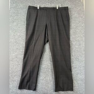 Peter Millar Men's Dress Pants Sz 42x30 Dark Blue Subtle Plaid Pants Work Formal
